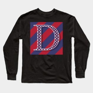 Old Glory Letter D Long Sleeve T-Shirt